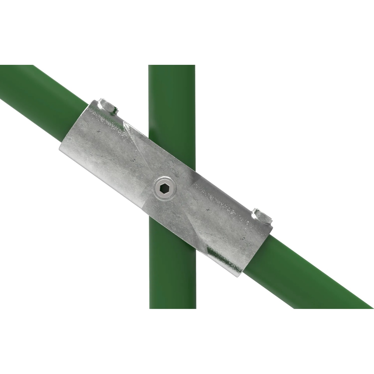 FeNau Rohrverbinder Kreuzstück 30-45 Grad Ø 42,4 mm 1 1/4 Zoll Temperguss Verzinkt 126C42