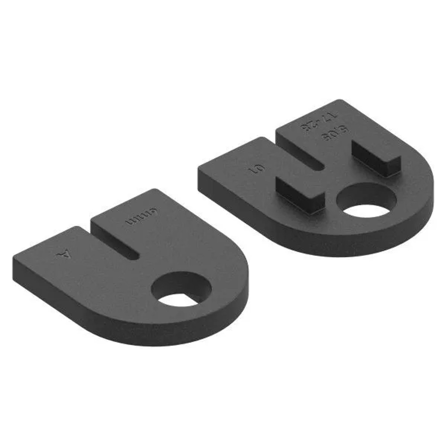 FeNau 1 Paar Gummis Zu Glasklemme 63x45x28 mm AbZ Für 6 mm Glas ESG