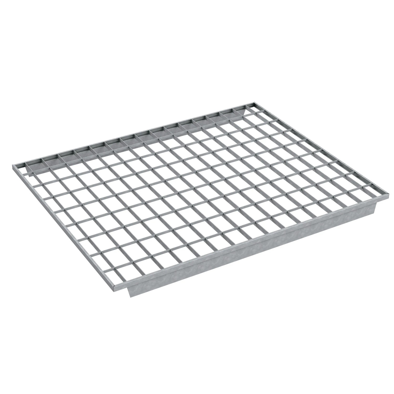 FeNau Fachbodenmodul Maße 880x1100x20 mm Last 500 kg S235JR Im Vollbad Feuerverzinkt