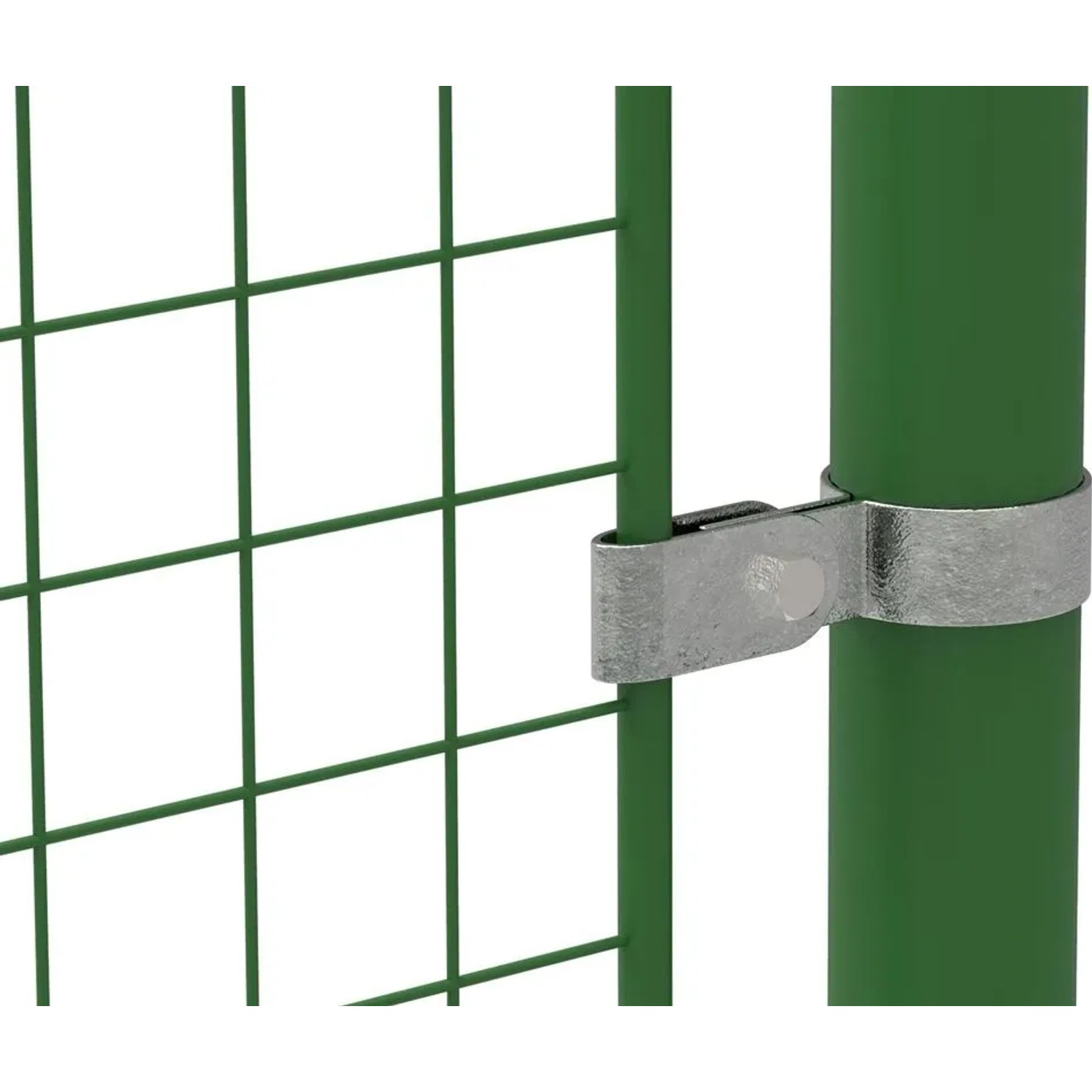 FeNau Rohrverbinder Gitterhalter Einfach Ø 42,4 mm 1 1/4 Zoll Temperguss Verzinkt 170C42