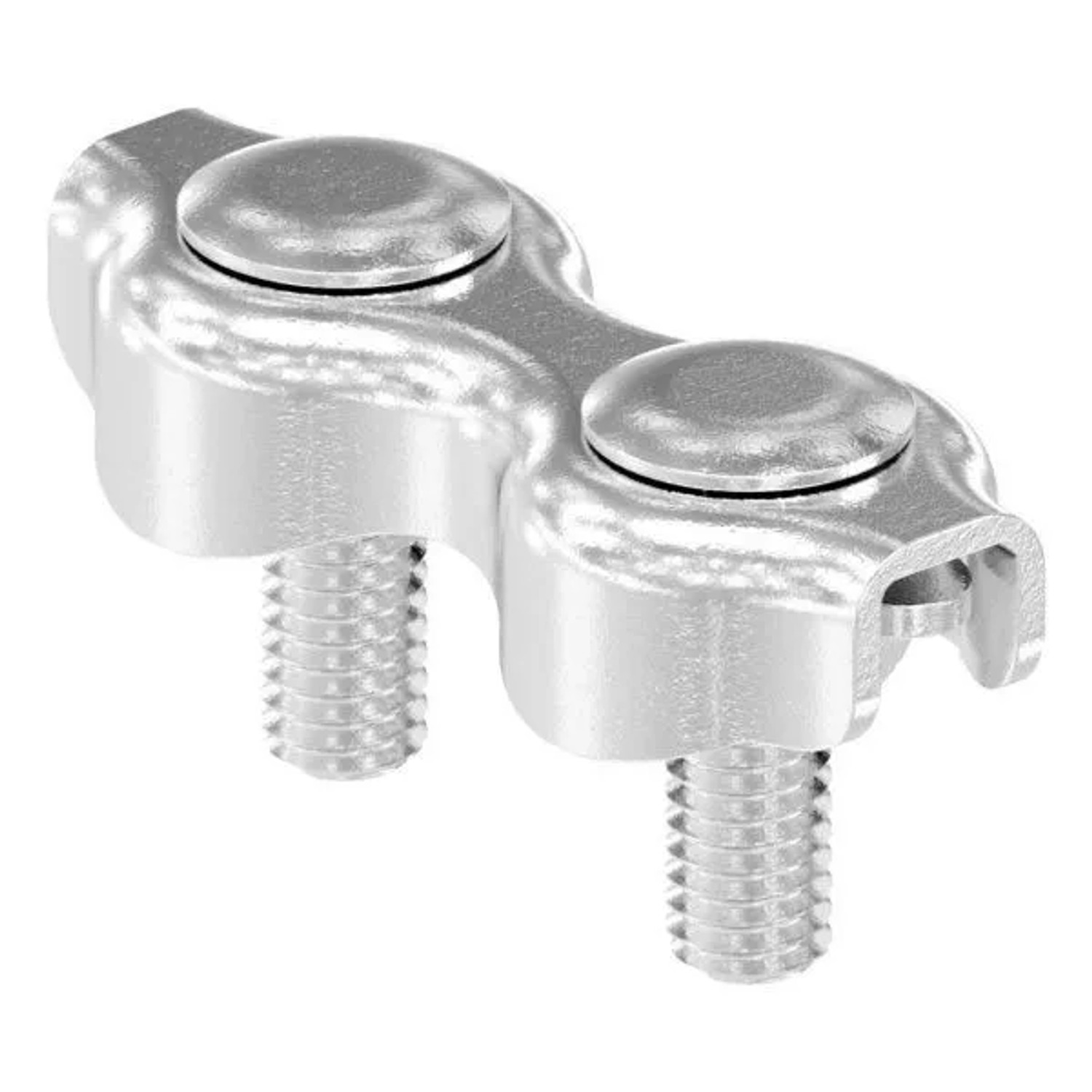 FeNau Duplexklemme Für Seil Ø 2 mm V4A