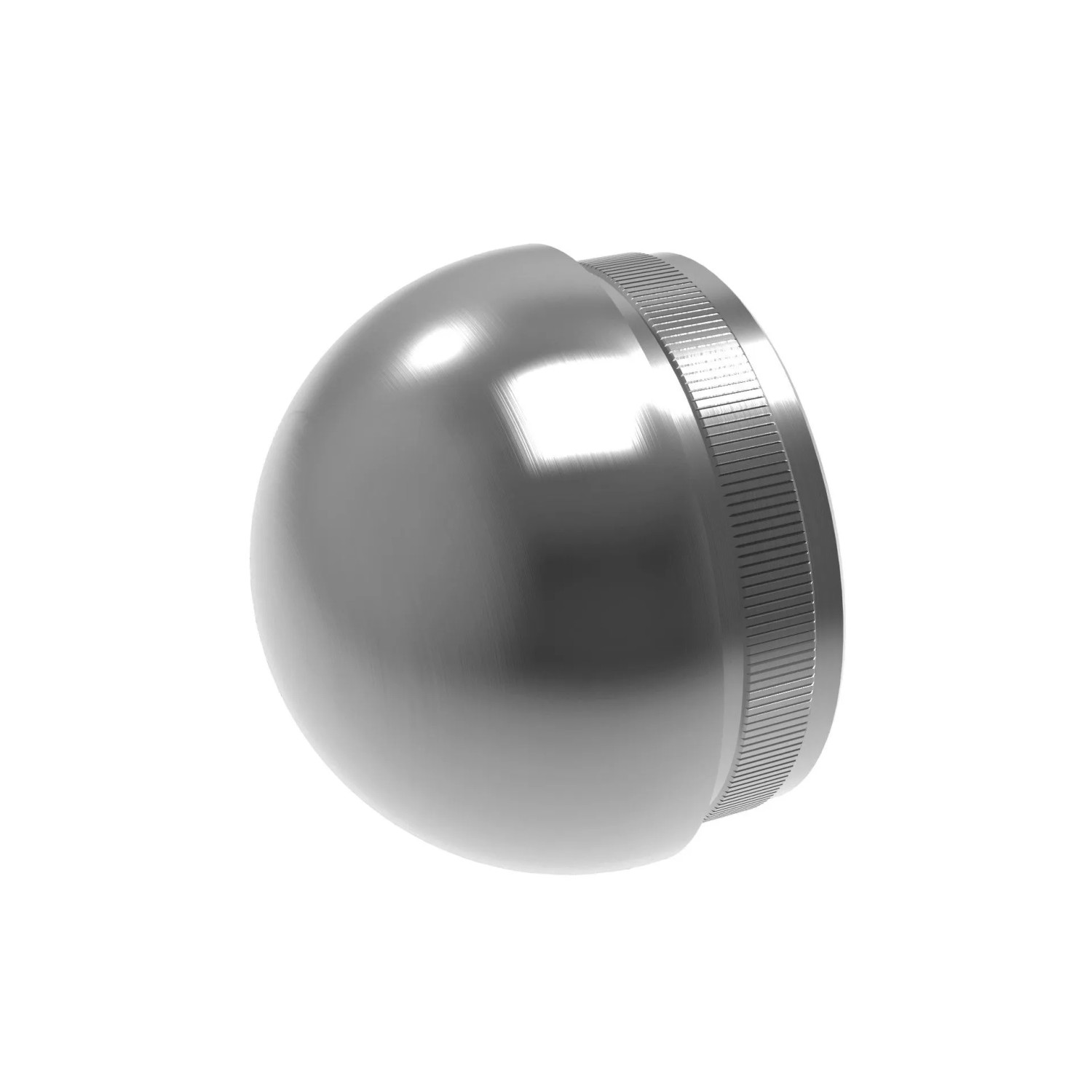 FeNau Rohrstopfen Halbrund Gegossen Für Rundrohr Ø 42,4x2,0 mm V2A