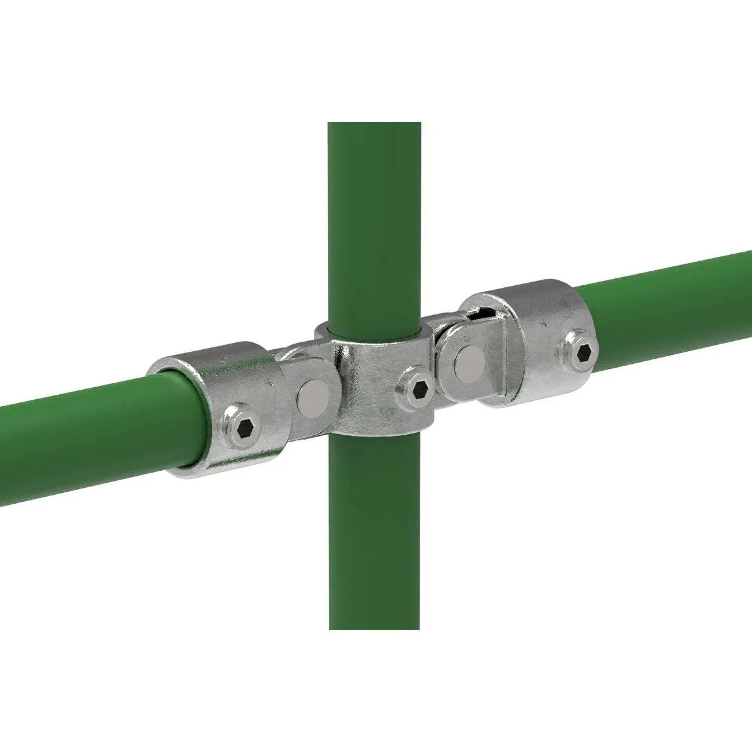 FeNau Rohrverbinder Gelenkstück Doppelt 180 Grad Ø 26,9 mm 3/4 Zoll Temperguss Verzinkt 167A27