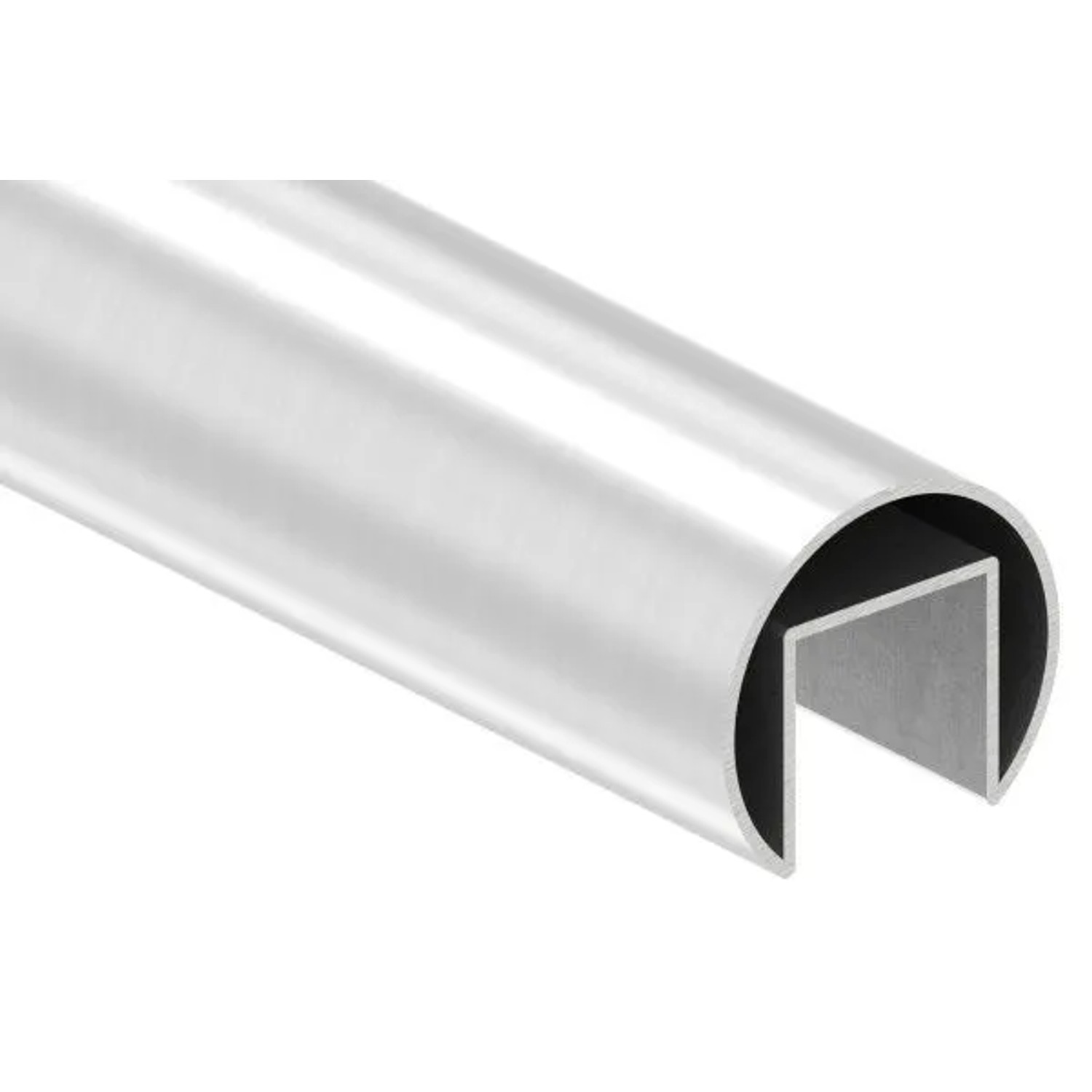 FeNau Nutrohr Maße Ø 42,4x1,5 mm Mit Nut 24x24 mm Länge 6000 mm V4A Edelstahl