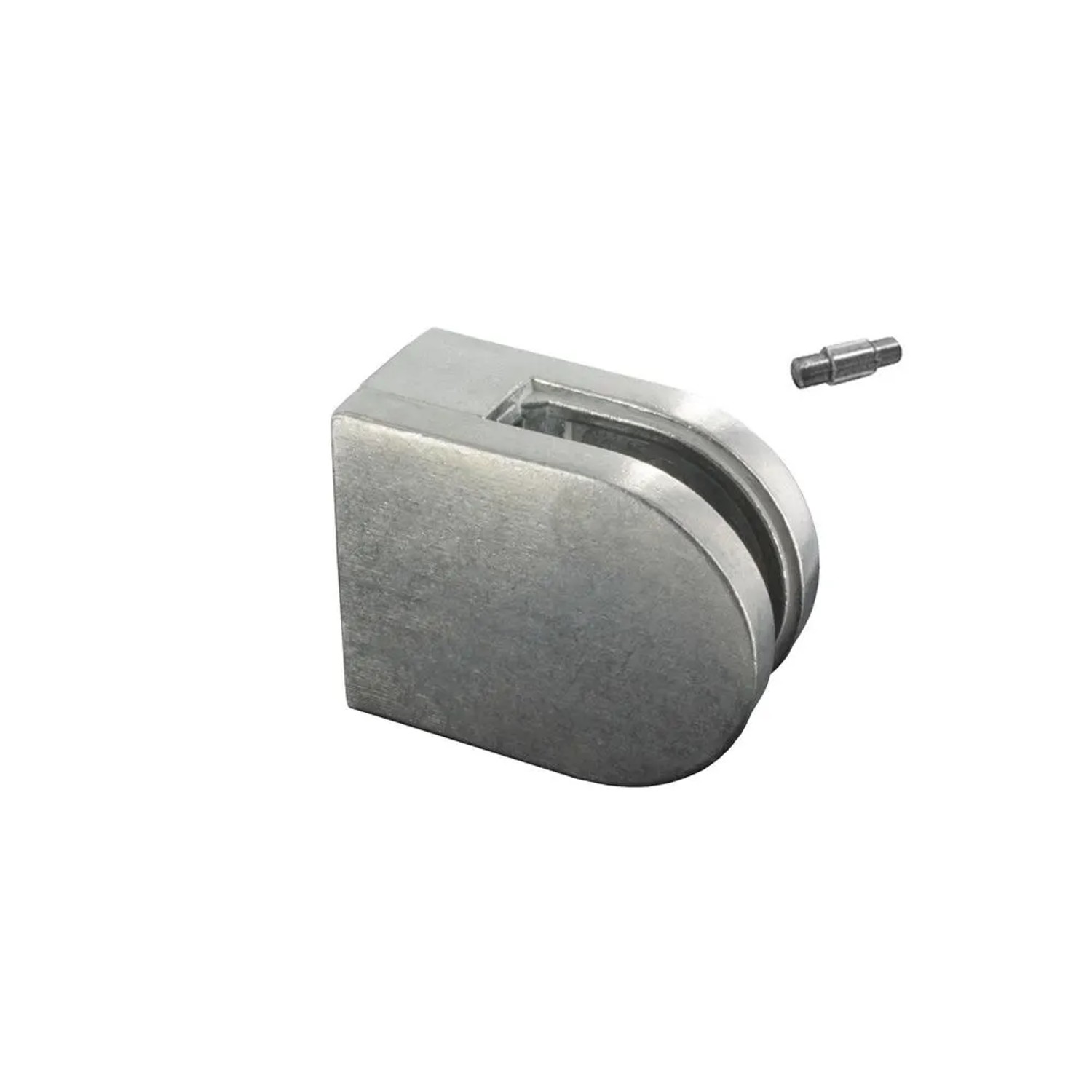 FeNau Glasklemme ZAMAK Für Flache Pfosten Glas 6-10,76 mm