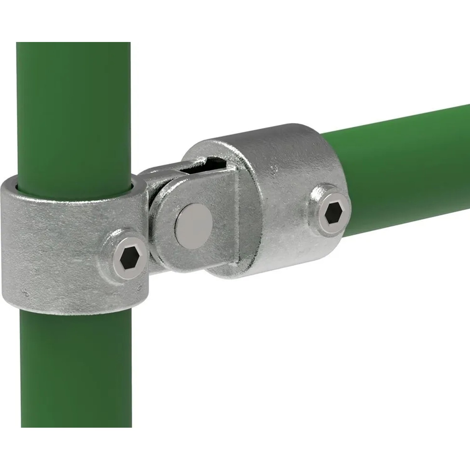 FeNau Rohrverbinder Gelenkstück Einfach Ø 33,7 mm 1 Zoll Temperguss Verzinkt 173B34