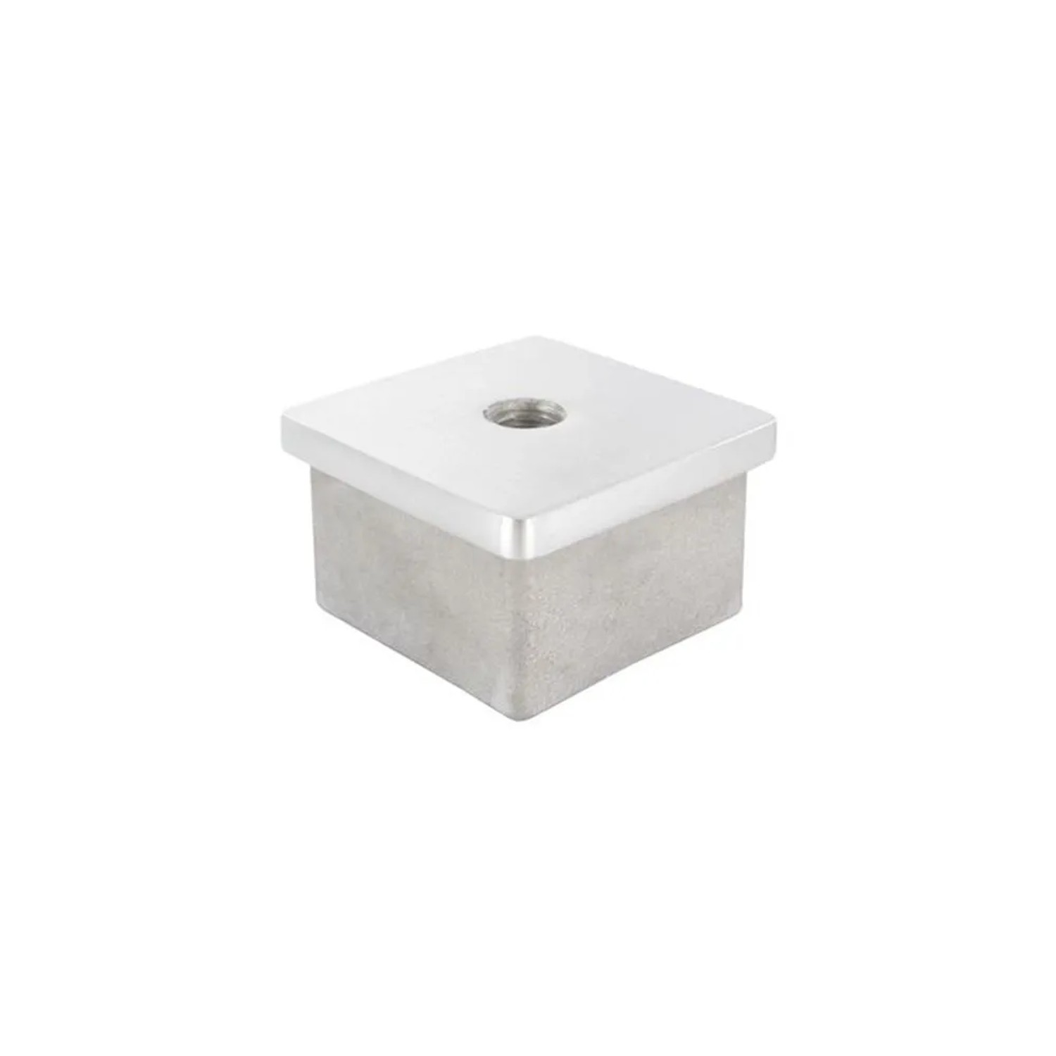 FeNau Endkappe Für Rohr 40x40x3 mm Zum Kleben Mit M8 V2A