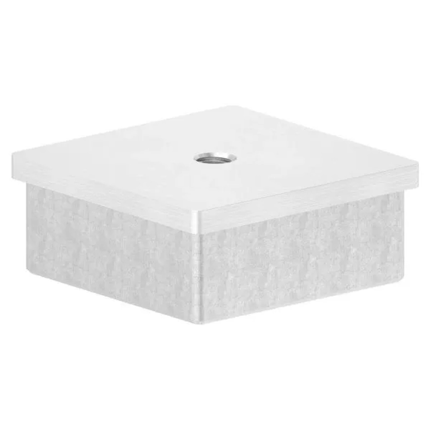 FeNau Einsteckkappe V4A Edelstahl Für Quadratrohr 60x60x2,0 mm Mit M8 Gewinde