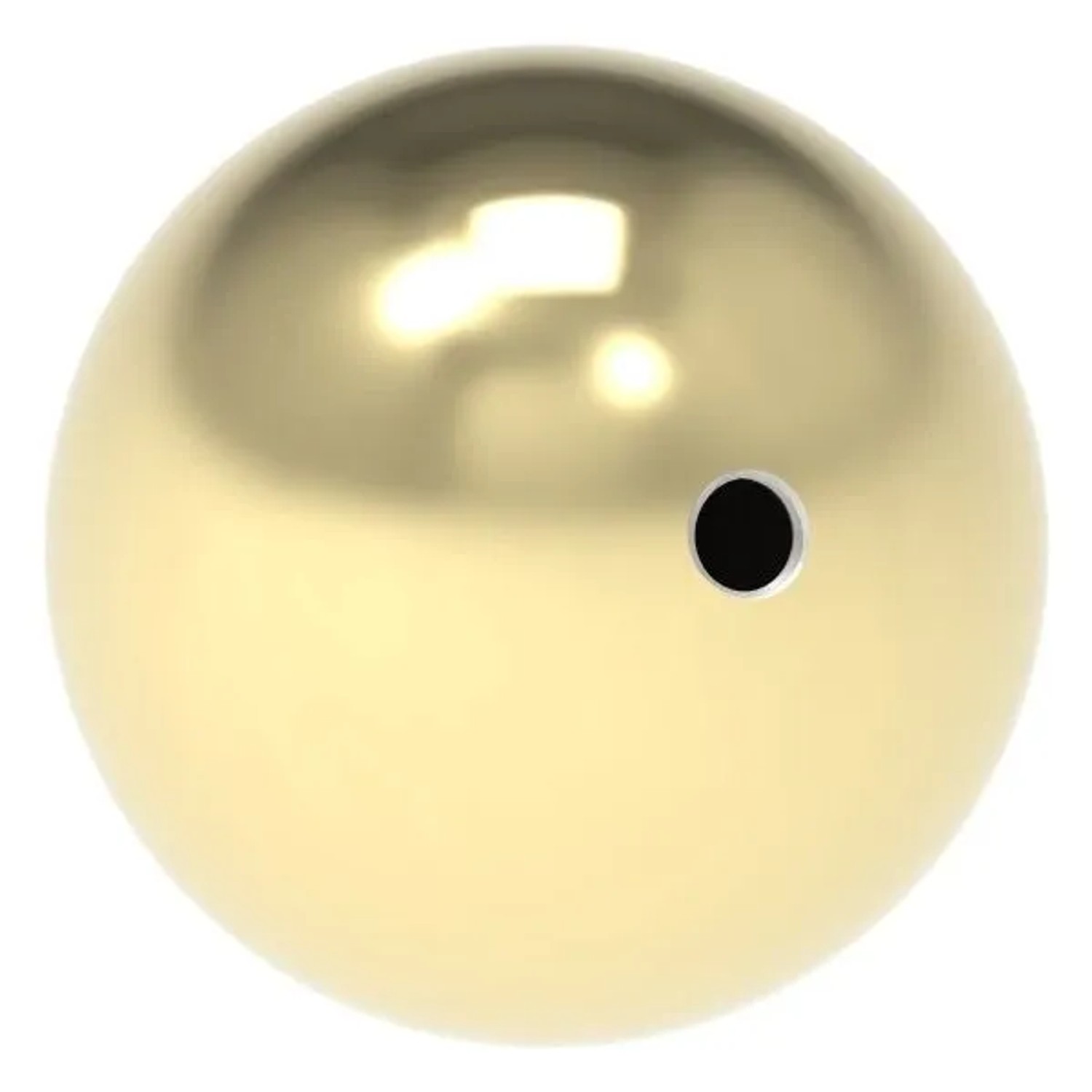 FeNau Hohlkugel Messing Beschichtet Edelstahl V2A Ø 60 mm M8 Für Außenbereich