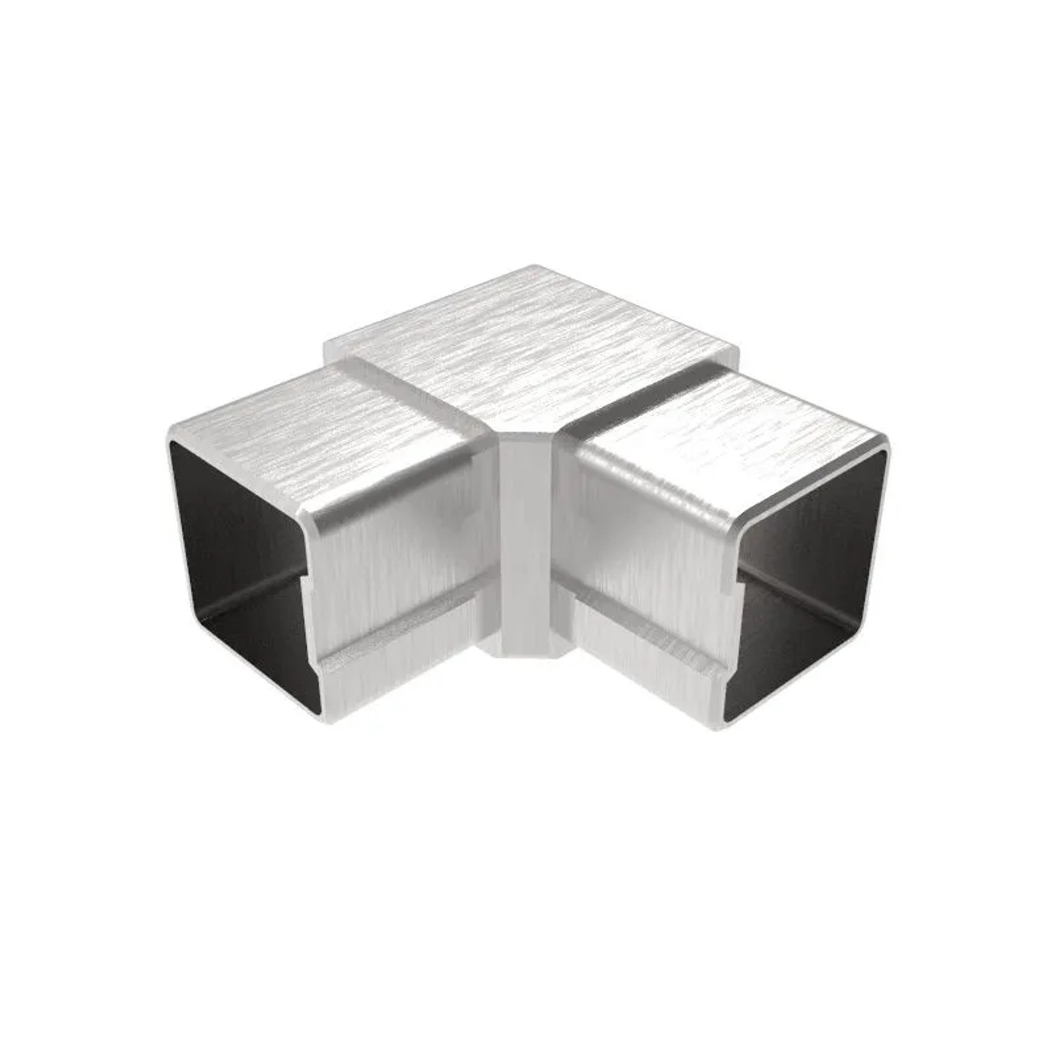 FeNau Eckverbinder V2A Für 40x40 mm Vierkantrohr Geschliffen