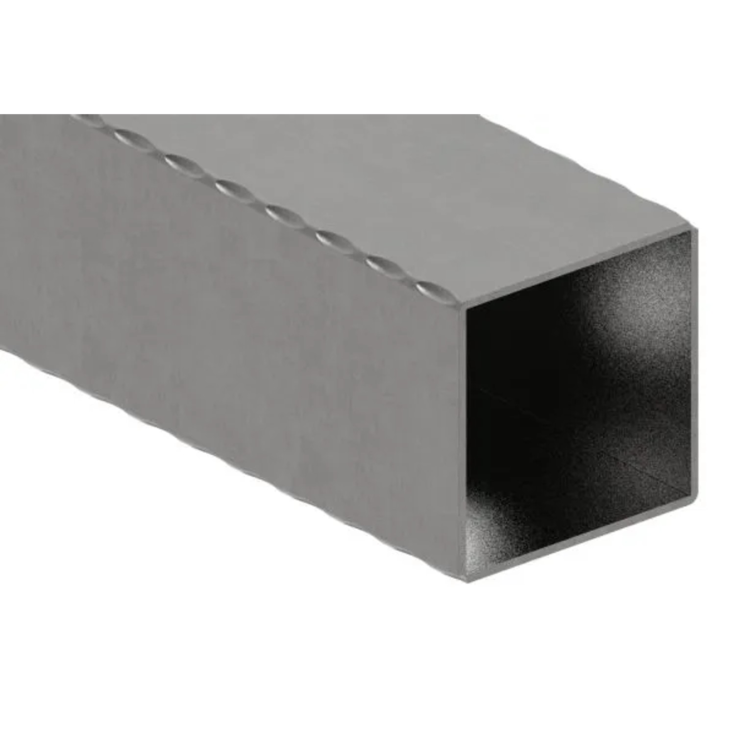 FeNau Quadratrohr Gehämmert 80x80x2,5 mm 3000 mm Stahl S235JR Roh