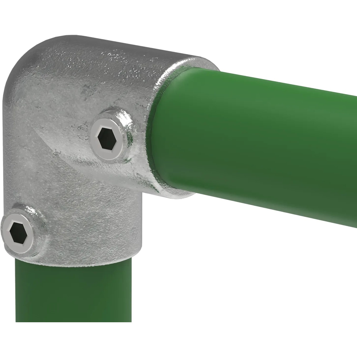 FeNau Rohrverbinder Bogen 90 Grad Ø 48,3 mm 1 1/2 Zoll Temperguss Verzinkt 125D48
