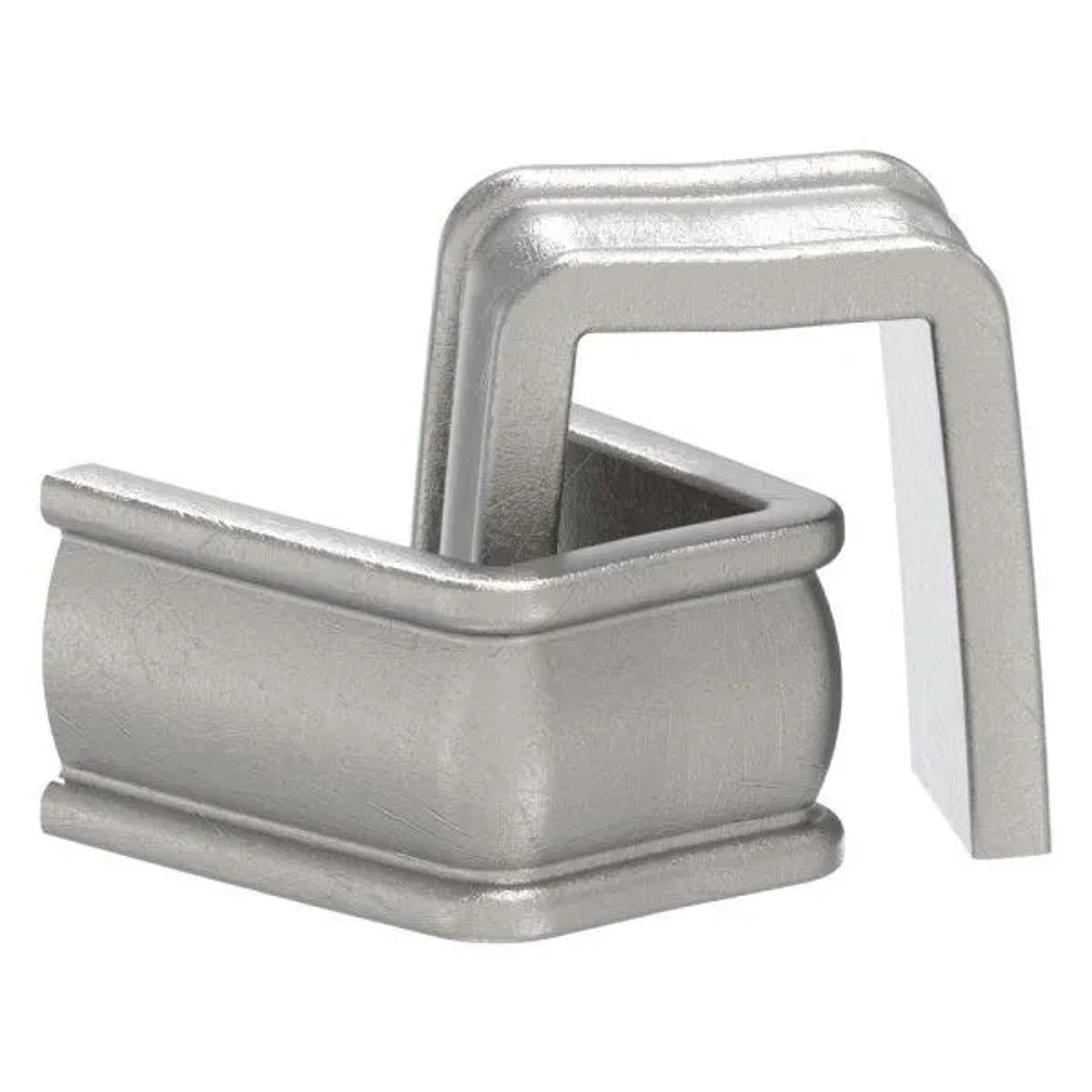 FeNau Bund 100 Stück Material 14x3 mm Innenmaß 13x21 mm Stahl Roh S235JR