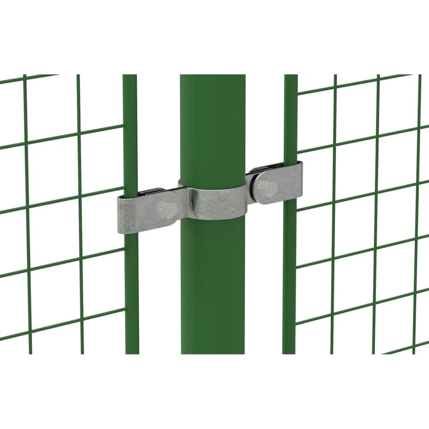 FeNau Rohrverbinder Gitterhalter Doppelt Ø 33,7 mm 1 Zoll Temperguss Verzinkt 171B34