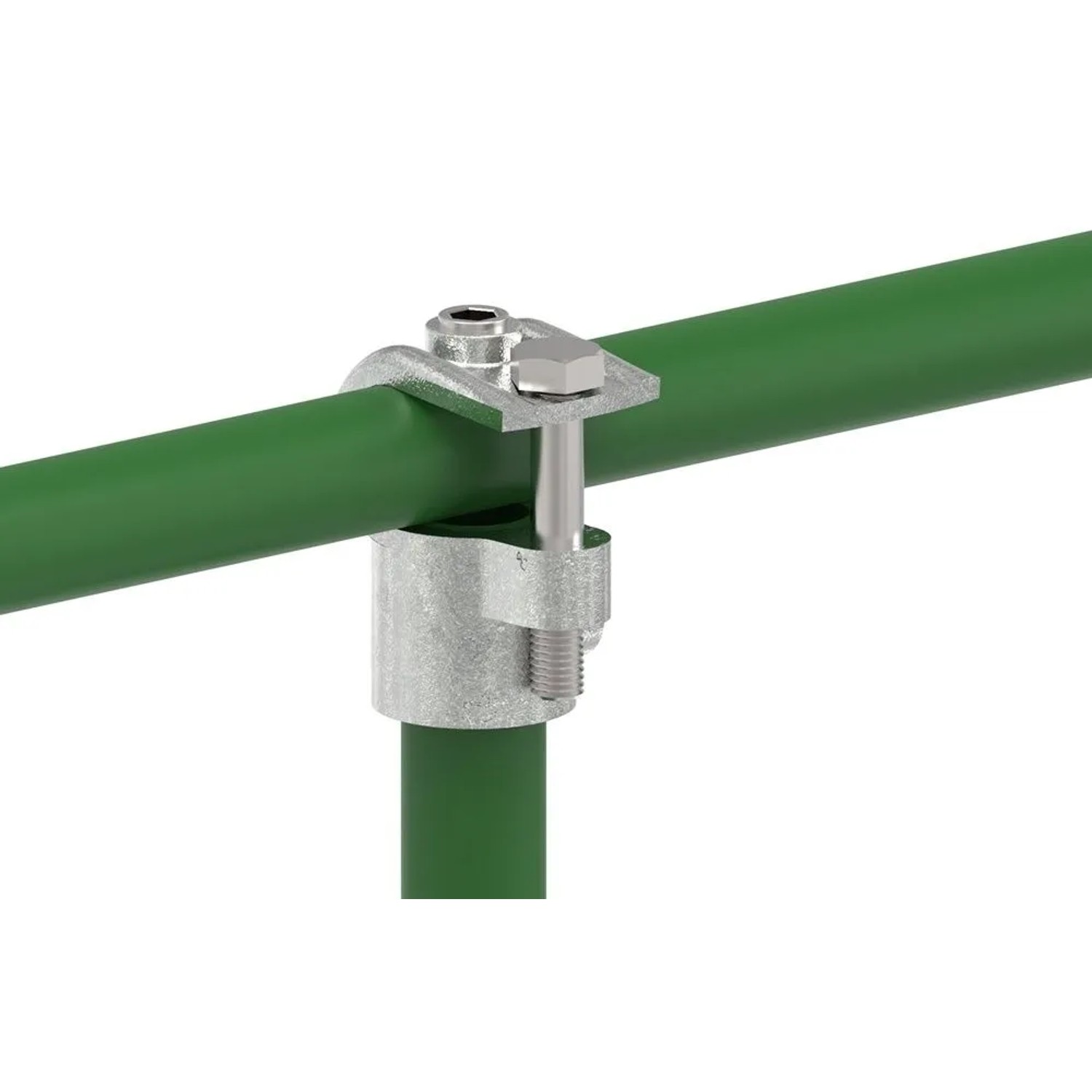 FeNau Rohrverbinder T-Stück Offen Ø 48,3 mm 1 1/2 Zoll Temperguss Verzinkt 135D48