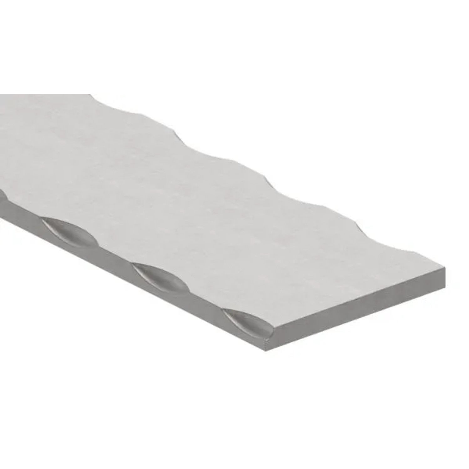FeNau Flacheisen Stahl S235JR 50 X 5 mm L 3000 mm Kanten Gehämmert