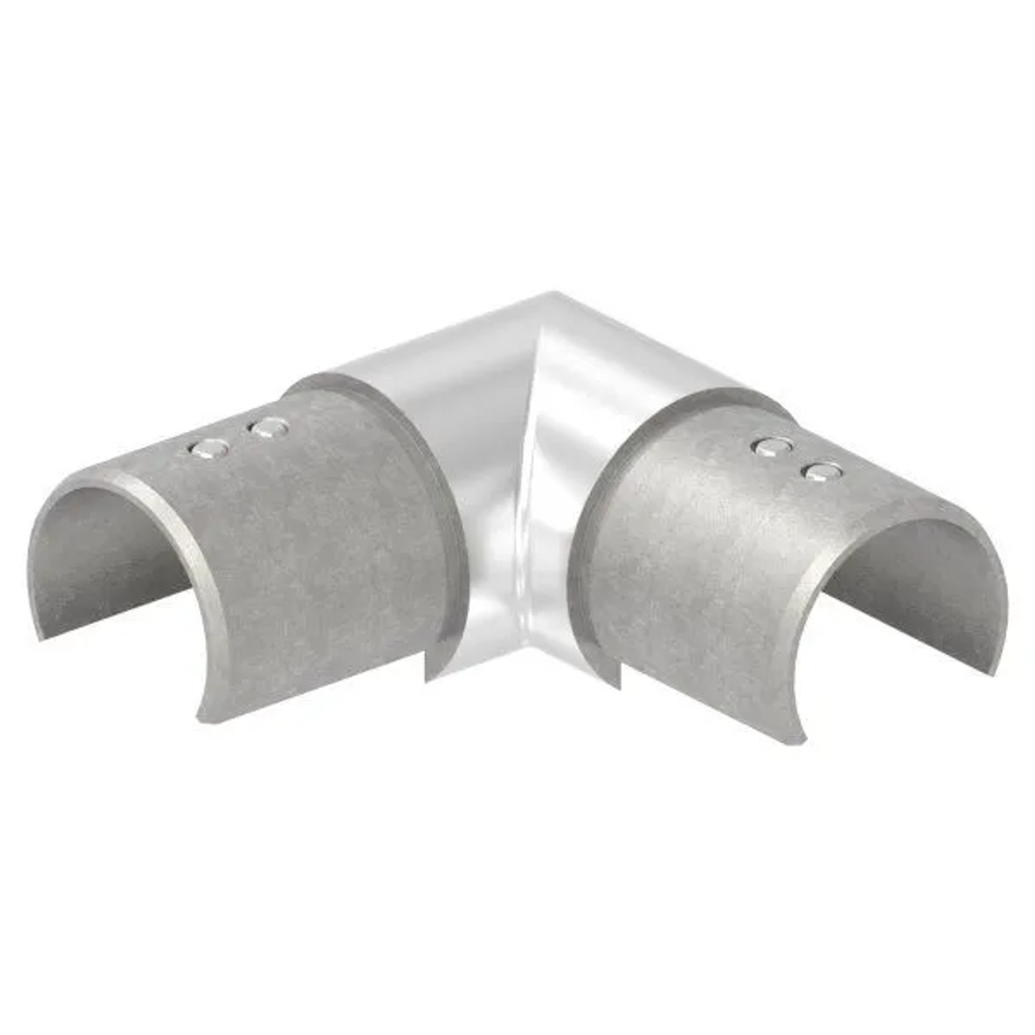 FeNau Verlaufsecke 90 Grad Horizontal Für Nutrohr Ø 42,4 mm V2A