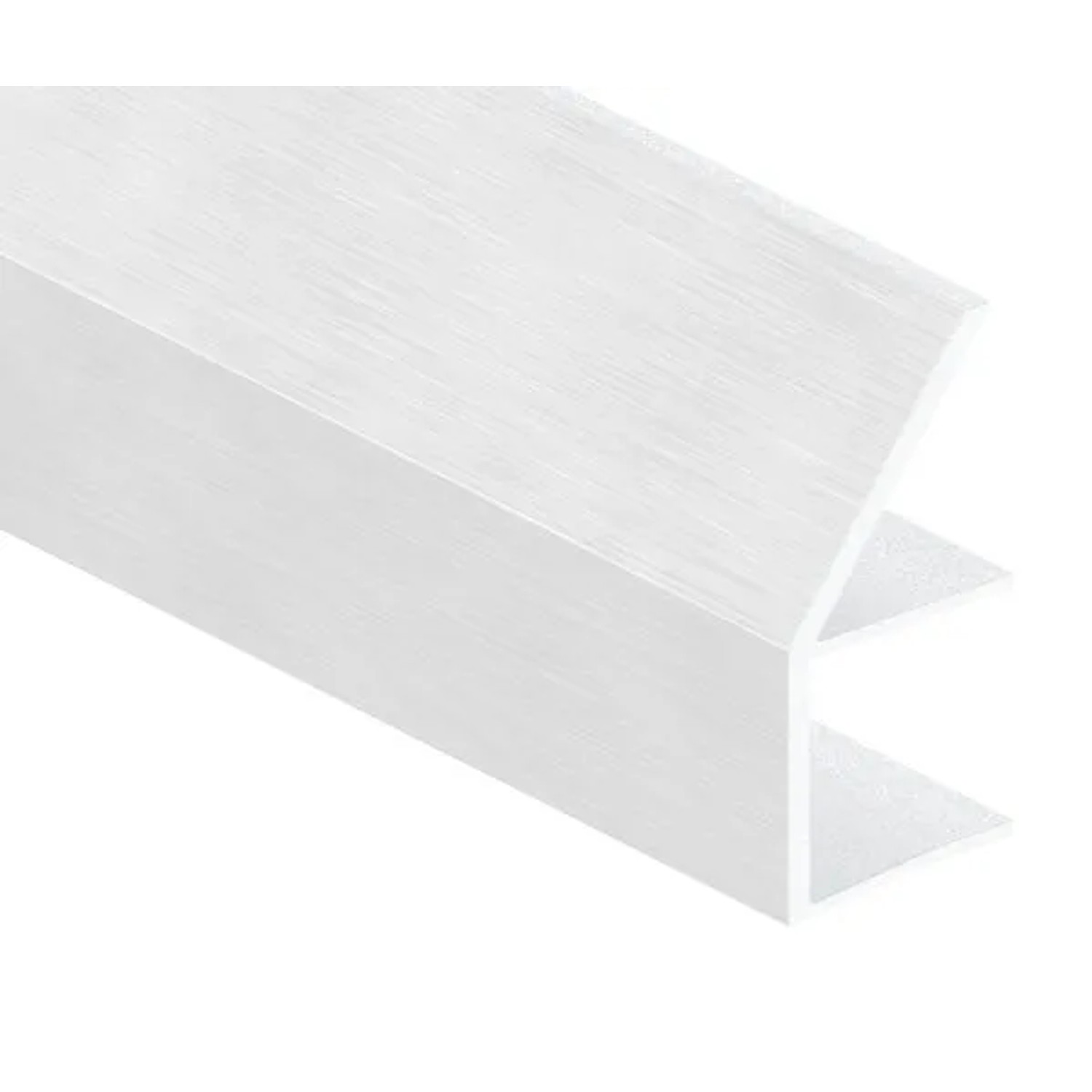 FeNau Regenrinne Aluminium Eloxiert Für Glas 17,52 mm L 2200 mm Edelstahloptik E4/EV1