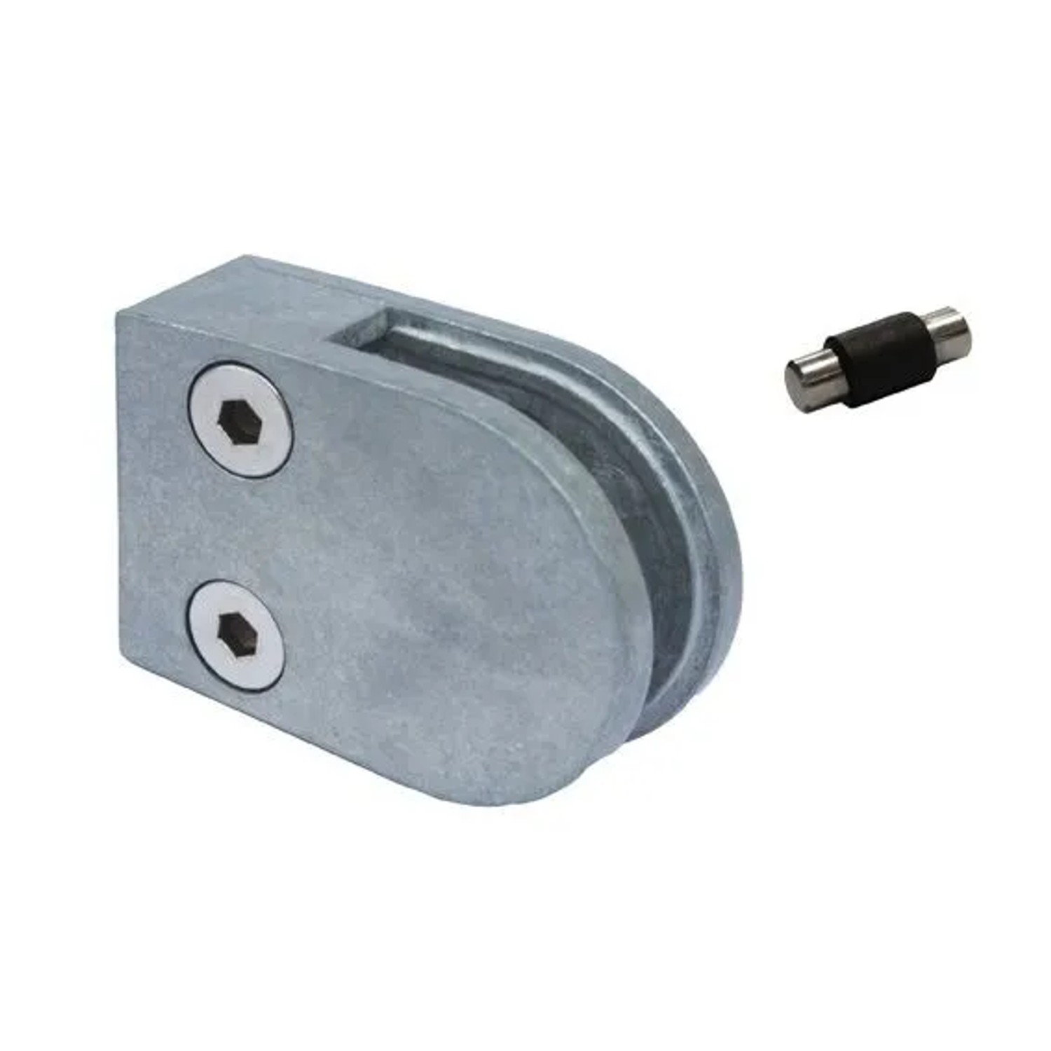 FeNau Glashalter ZAMAK Für Flachen Pfosten Glasstärke 8-10,76 mm Modell 22