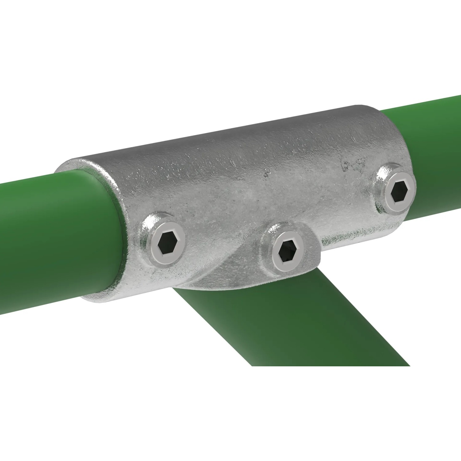 FeNau Rohrverbinder T-Stück 30-45 Grad Ø 42,4 mm 1 1/4 Zoll Temperguss Verzinkt 127C42