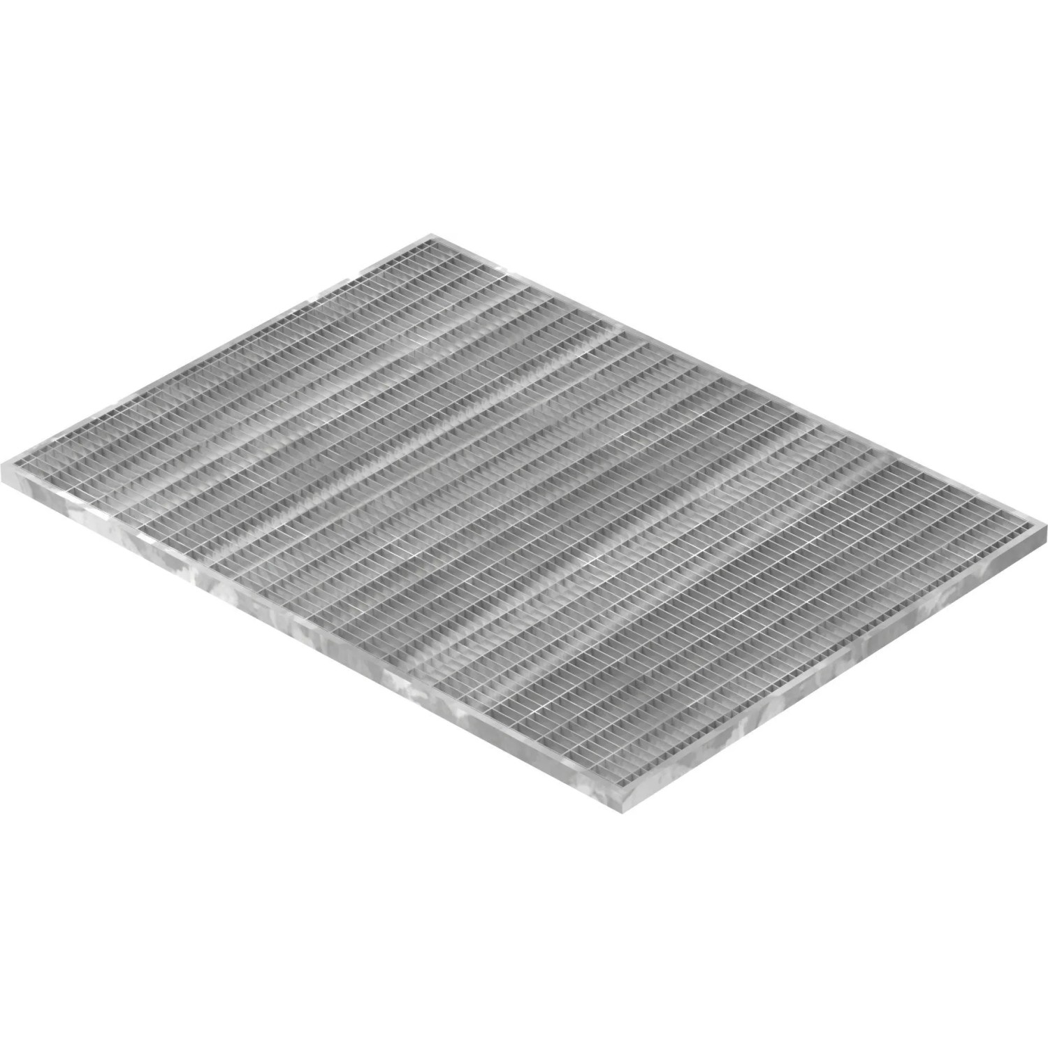 FeNau Lichtschachtrost Baunormrost Maße 590x790x20 mm 30/10 mm Aus S235JR St37-2 Im Vollbad Feuerverzinkt