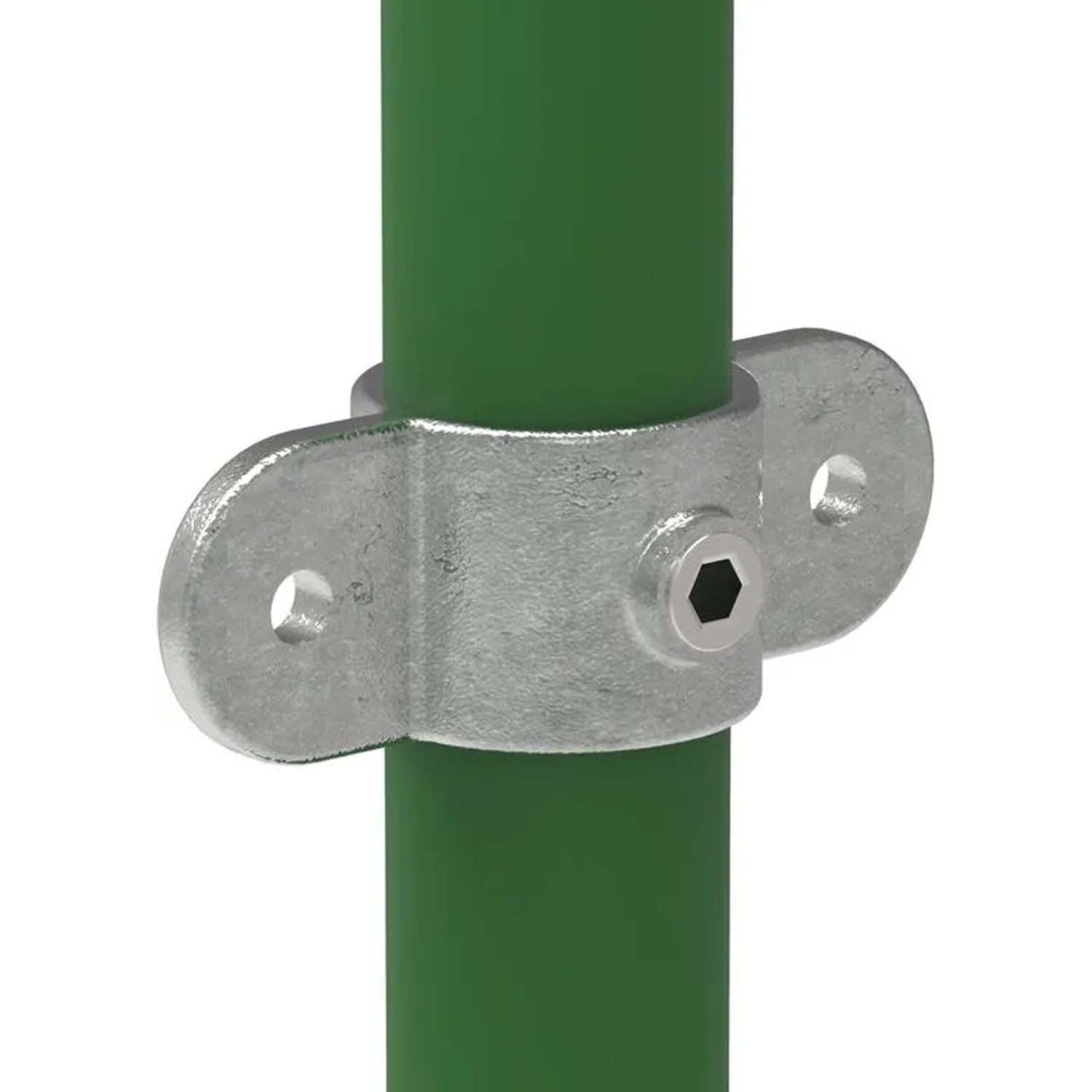 FeNau Rohrverbinder Gelenkauge Doppelt Ø 42,4 mm 1 1/4 Zoll Temperguss Verzinkt 167MC42