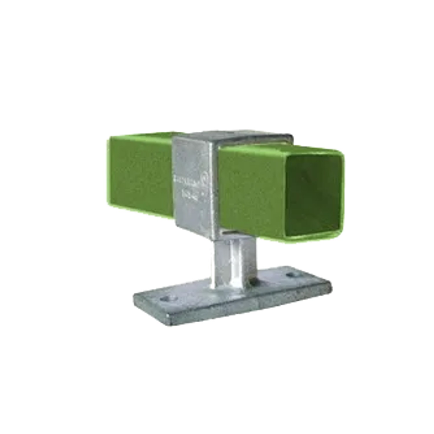 FeNau Rohrverbinder Vierkantrohr Verbinder Handlaufhalterung 40 X 40 mm Stahl Temperguss Verzinkt 143FWD40X40