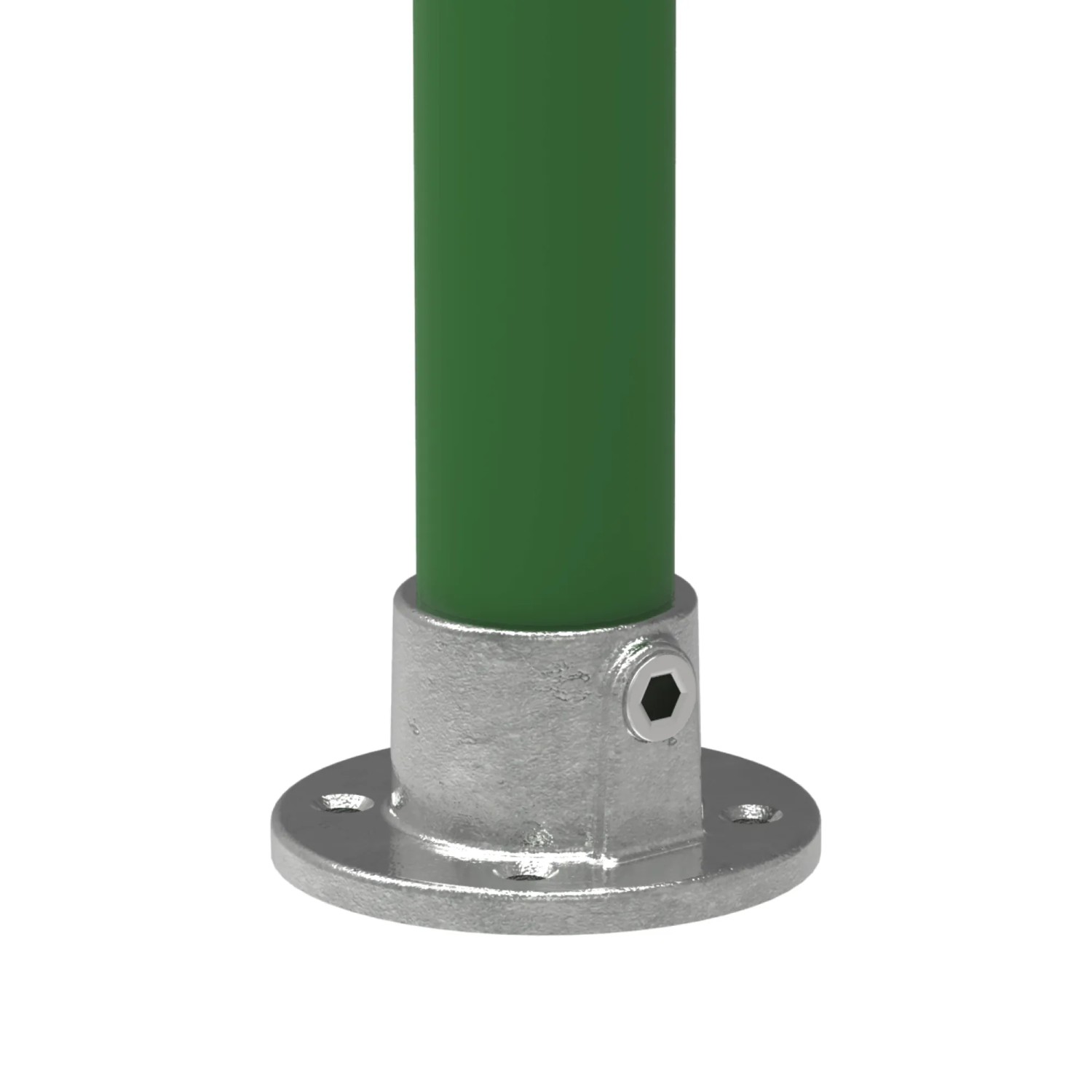 FeNau Rohrverbinder Wandbefestigung Rund Ø 21,3 mm 1/2 Zoll Temperguss Verzinkt 131T21