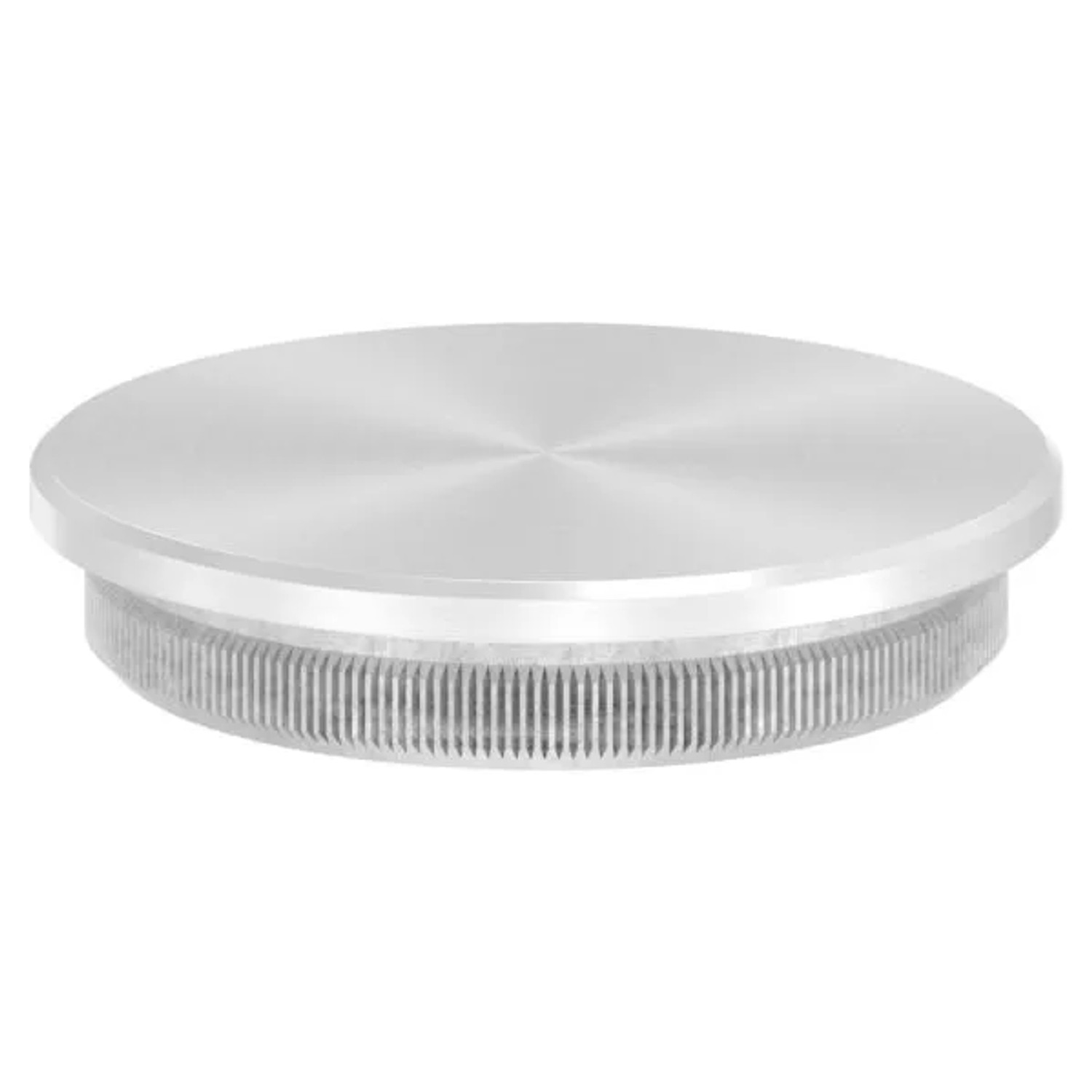 FeNau Einsteckkappe Edelstahl V2A Für Rohr Ø 33,7 mm X 2,0 mm Flach Zum Einschlagen
