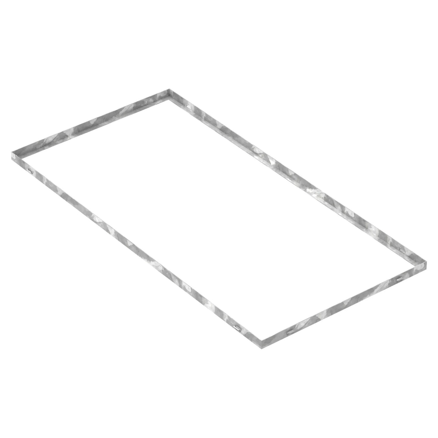 FeNau Zarge Maße 600x1200x28 mm Für Rosthöhe 25 mm Aus S235JR St37-2 Bandverzinkt