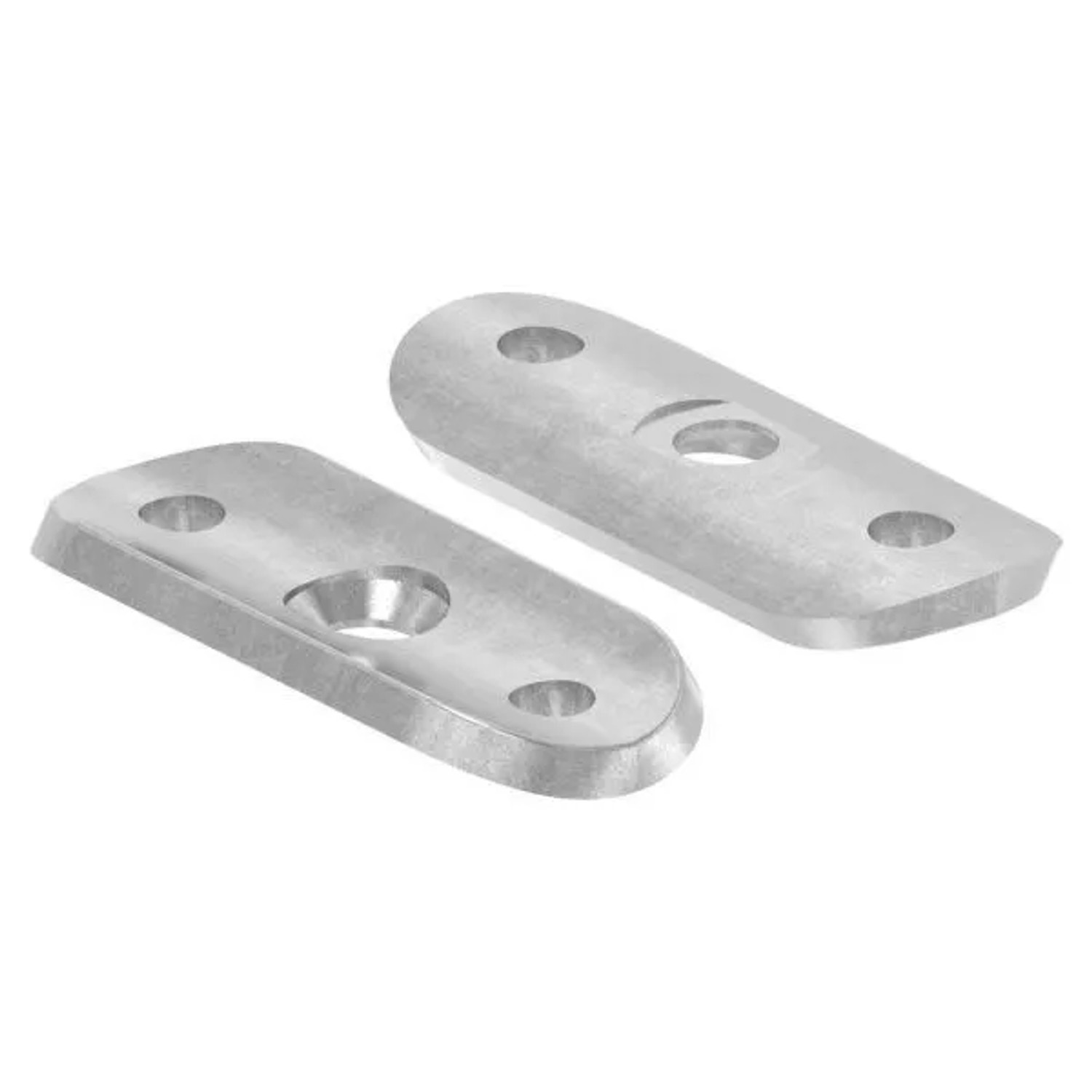 FeNau Handlaufanschlussplatte Stahl 64 X 24 X 4 mm Für Rohr Ø 42,4-48,3 mm