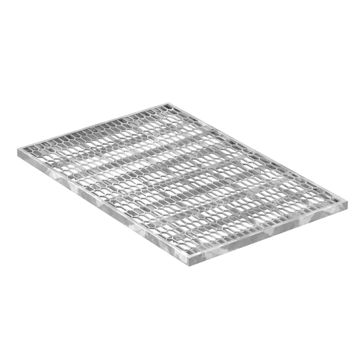 FeNau Streckmetallrost 390x590x20 mm Aus S235JR St37-2 Im Vollbad Feuerverzinkt