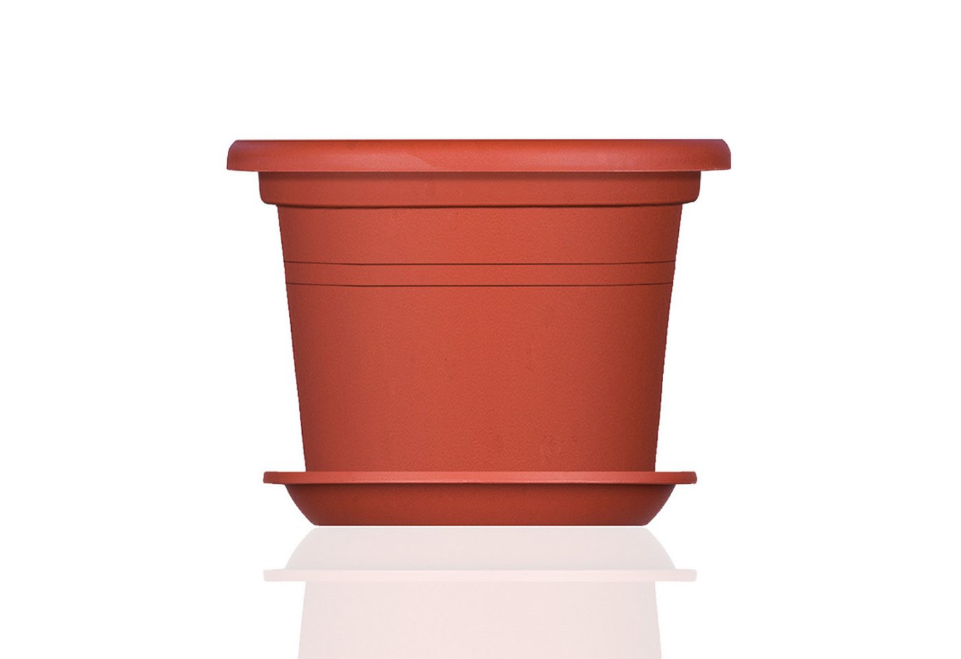 BigDean 3x Blumentopf Untersetzer Ø 19 Cm Farbe Terrakotta Kunststoff Blumenuntersetzer Blumentopfuntersetzer Passend Zu Ø 20 Cm Blumentöpfen Bild 2