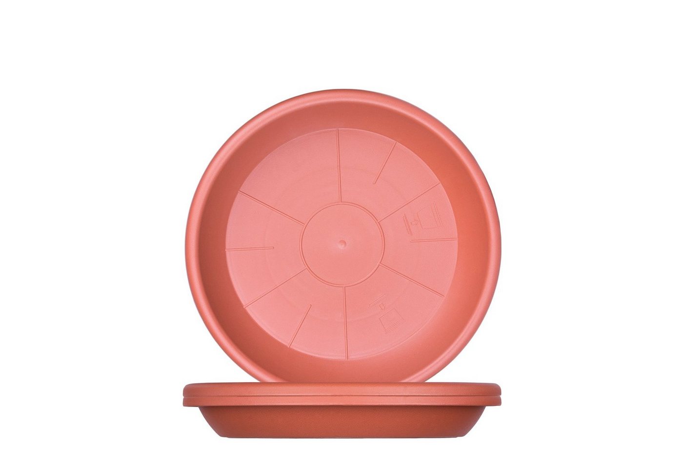BigDean 3x Blumentopf Untersetzer Ø 19 Cm Farbe Terrakotta Kunststoff Blumenuntersetzer Blumentopfuntersetzer Passend Zu Ø 20 Cm Blumentöpfen Bild 3