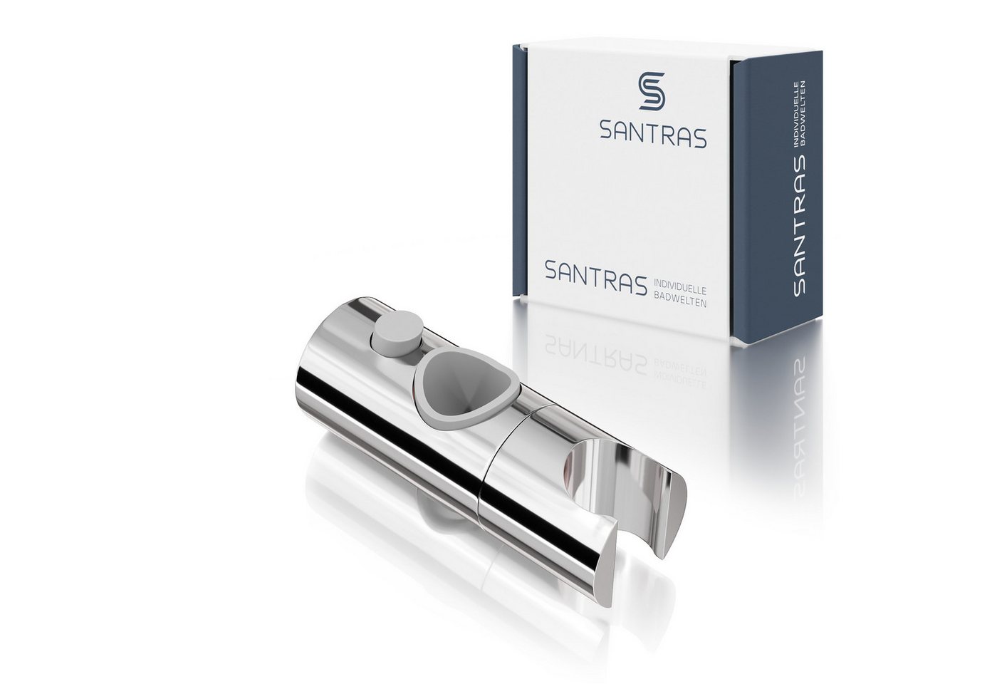 Santras Duschstange Gleiter Halterung für Handbrause mit Stange mit ø 18-25mm
