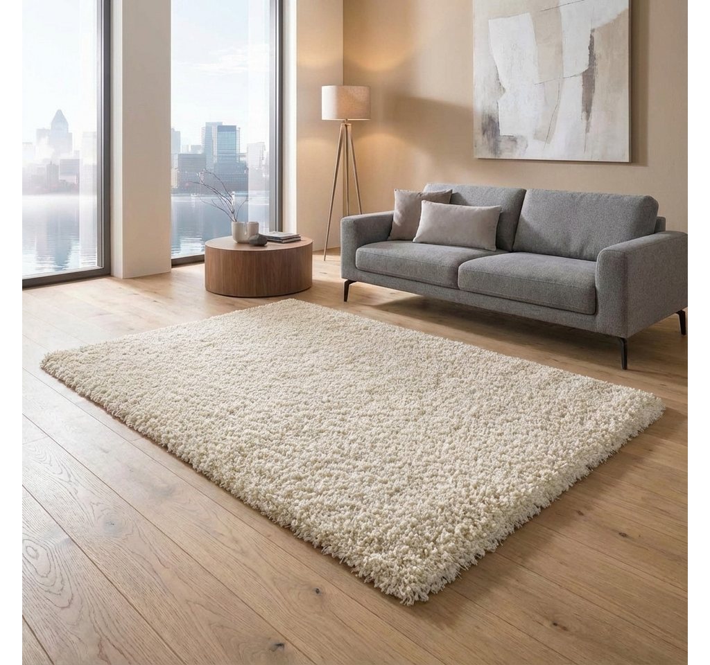 TaCa Home Langflor-Teppich Shaggy Teppich Langflor, rechteckig, Höhe: 60 mm, Fußbodenheizung geeignet Bild 5