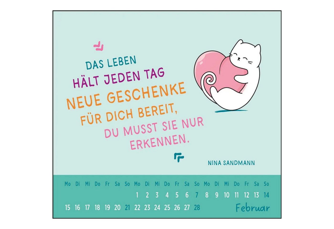 groh Verlag Monatskalender Mini-Kalender 2027: Der kleine Katzenliebe Kalender Bild 5