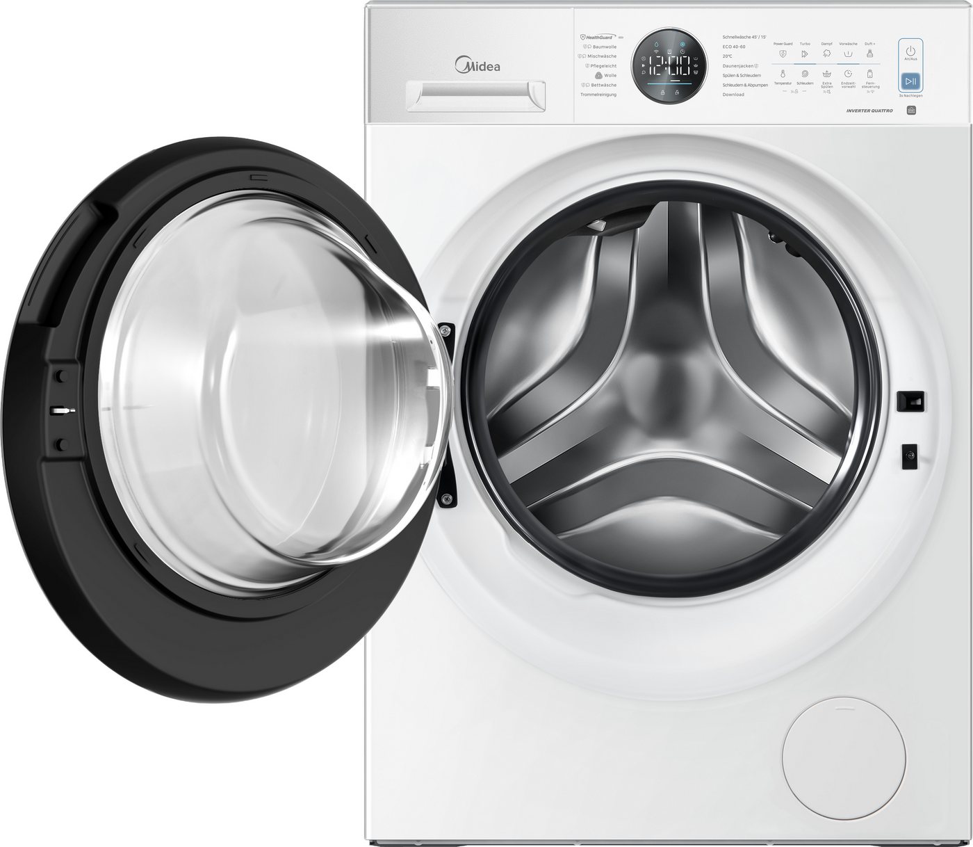 Midea Waschmaschine MF205 MF25EW80WBA30, 8 kg, 1350 U/min
