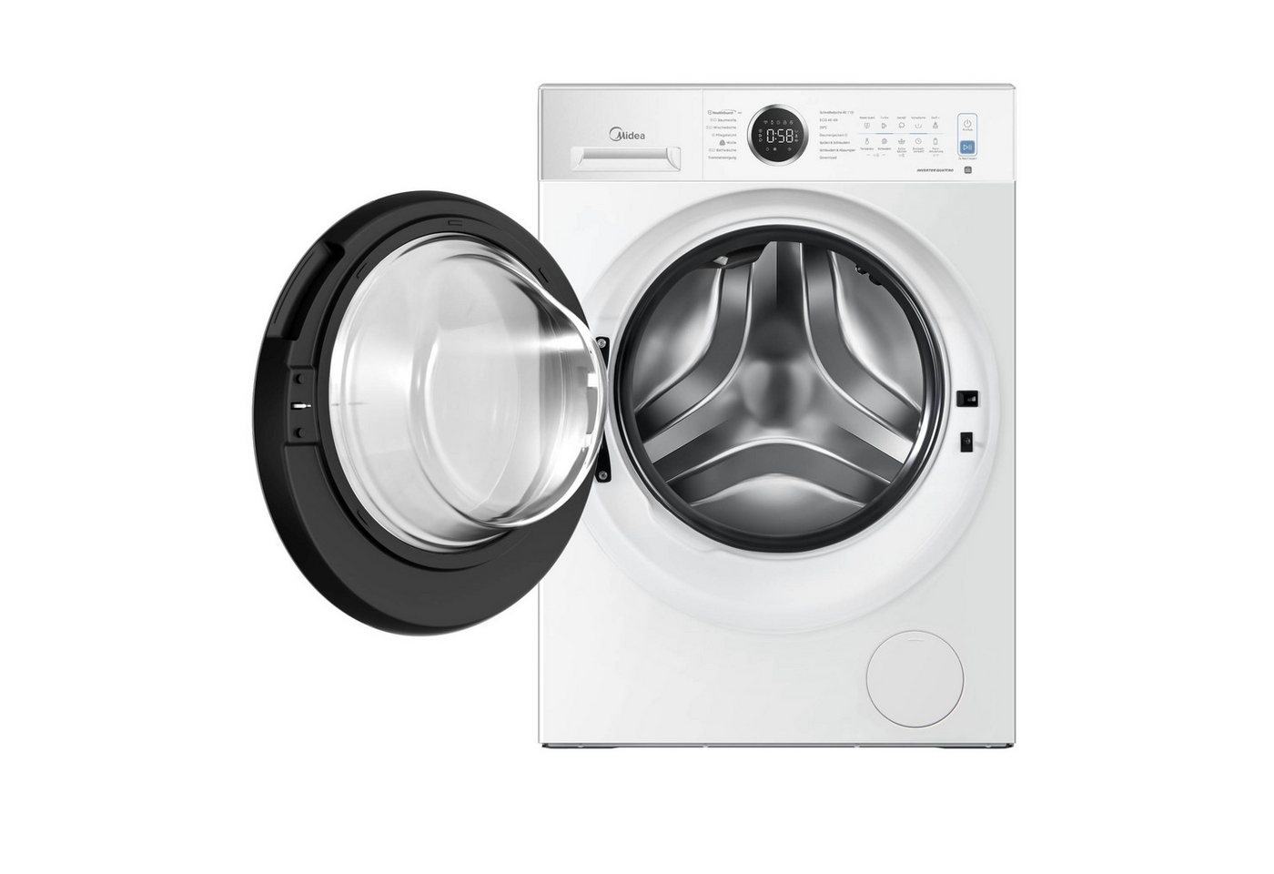 Midea Waschmaschine MF205 MF25EW80WBA30, 8 kg, 1350 U/min Bild 3