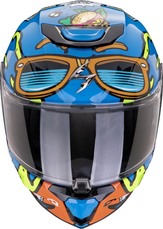 Scorpion Exo Motorradhelm Exo-JNR Air Fun Kinder Helm, Pinlock
