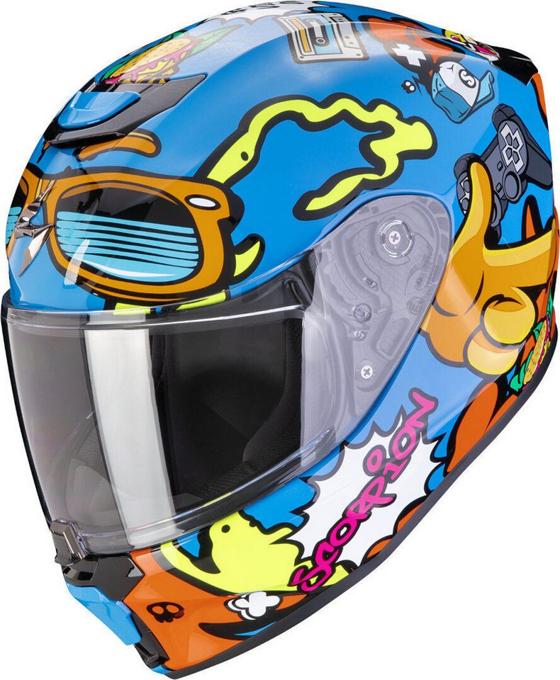 Scorpion Exo Motorradhelm Exo-JNR Air Fun Kinder Helm, Pinlock Bild 3