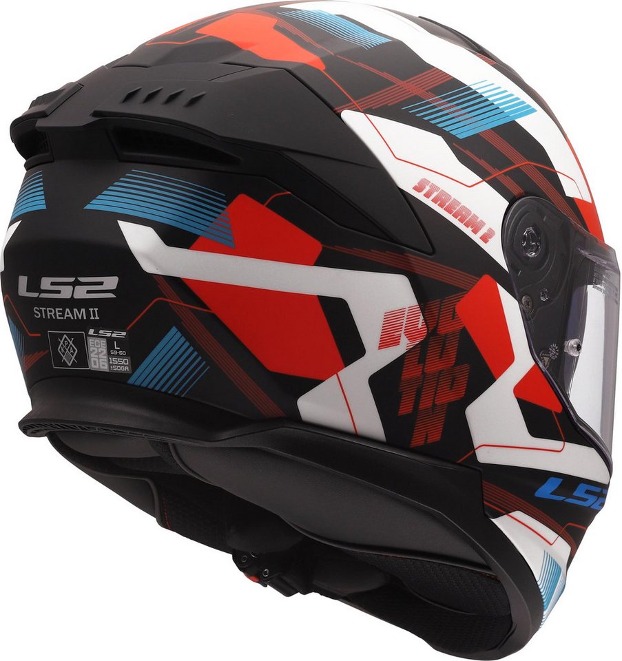 LS2 Motorradhelm FF808 Stream II Mika Helm, Reflektierende Bild 4