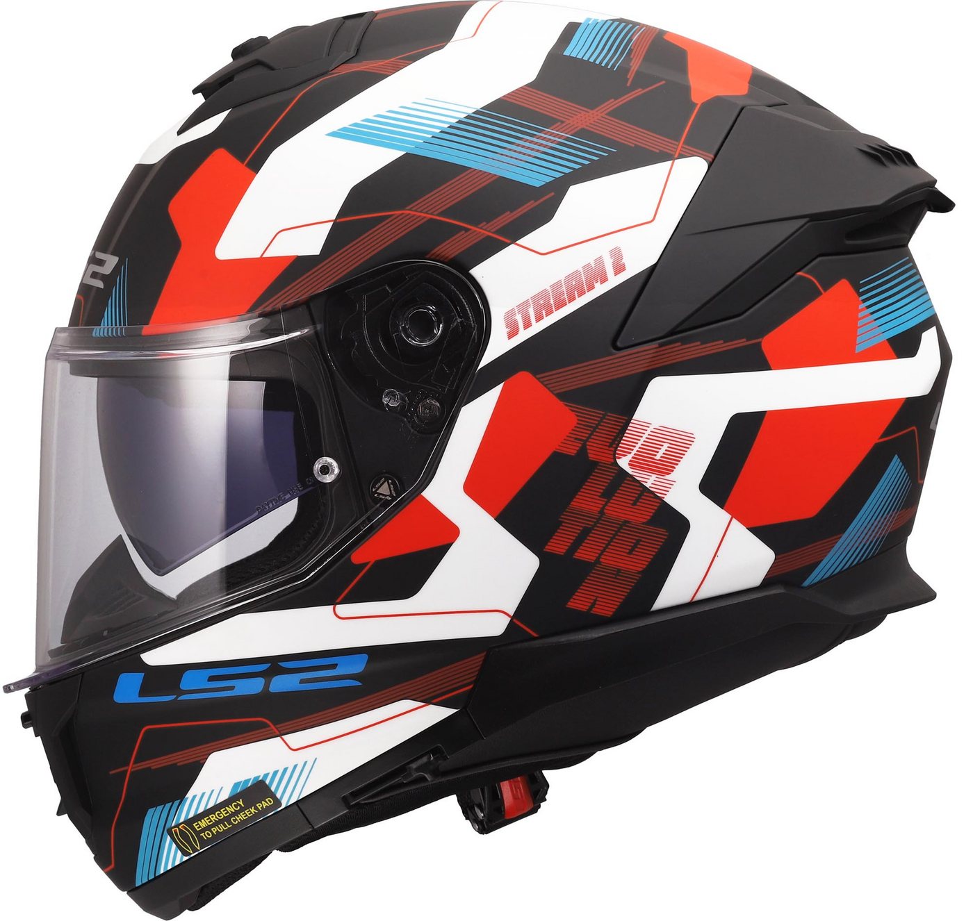 LS2 Motorradhelm FF808 Stream II Mika Helm, Reflektierende Bild 5