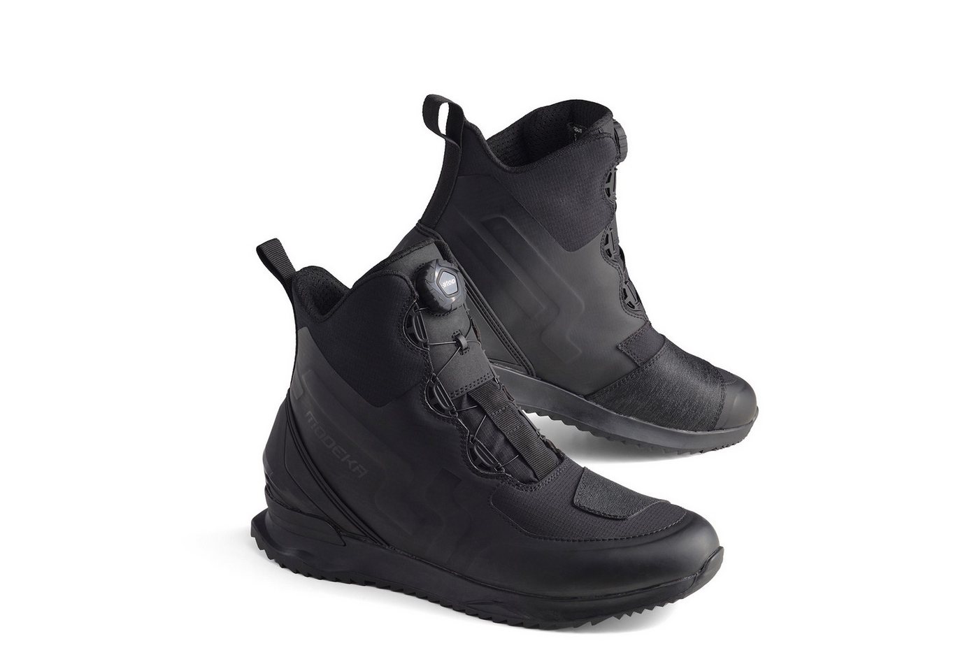 Modeka Modeka Pounce Motorradschuhe Schwarz 45 Motorradstiefel (Packung, Antistatische und Öl- und Benzinfeste Sohle) motorradschuhe für herren