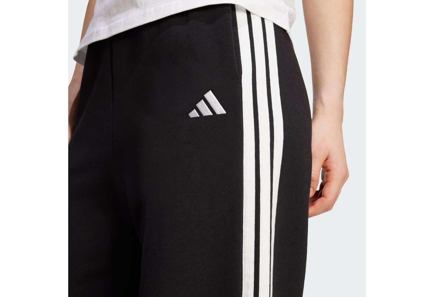 adidas Sportswear Sporthose 3-Stripes Fleece Wide (1-tlg)