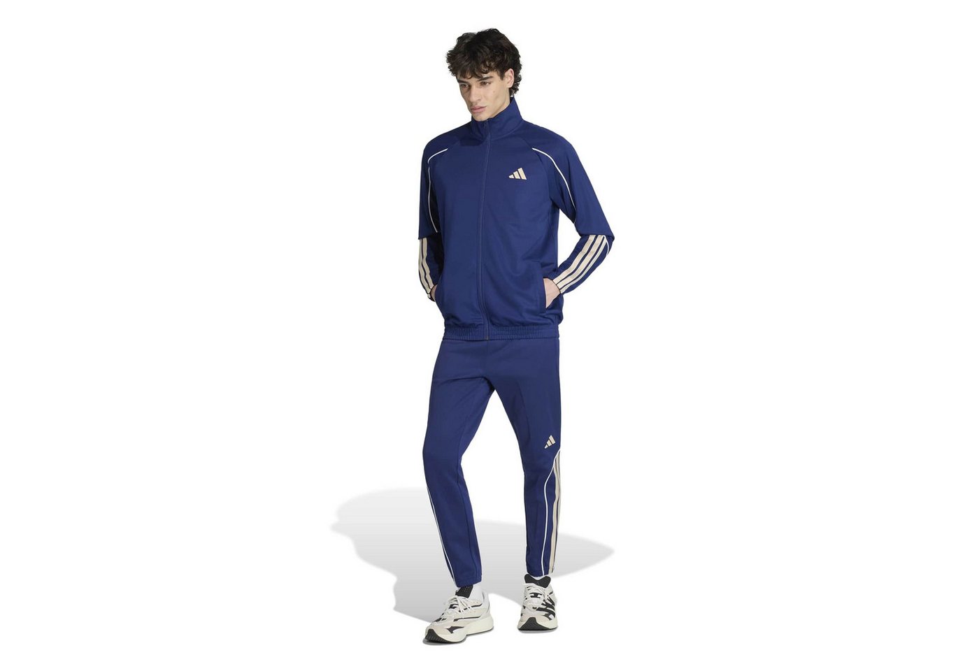 adidas Sportswear Jogginganzug M 3S STADIUM TS DKBLUE/CRLI Bild 4