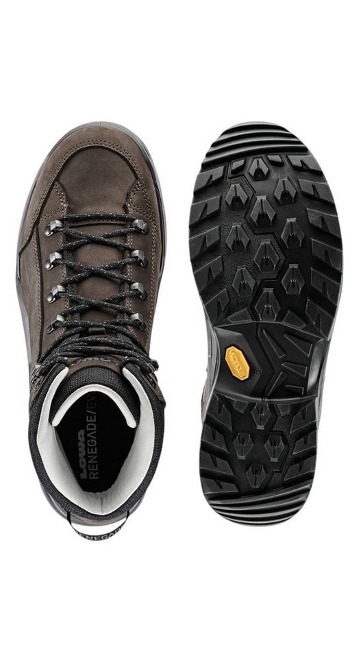 Lowa Renegade EVO LL Mid (All-Terrain, Nubukleder) dunkelbraun/schwarz Wanderschuh