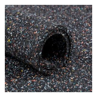 E/D/E Recyclingmatte Gummi/PU 3mm schwarz-bunt 1500mm 5m