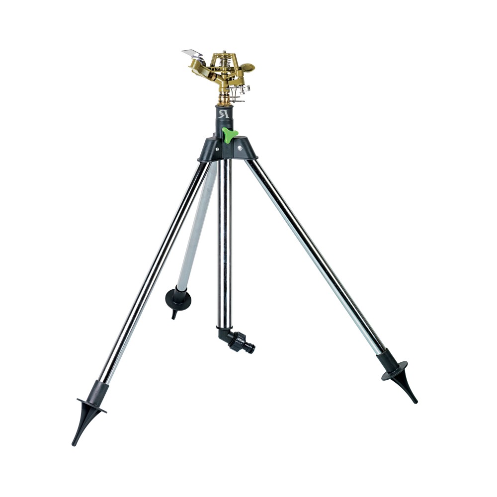 Ribimex Sprinkler Gartensprenger Kreisregner Impulsregner Auf Stativ 360 ° Rotierend Höhenverstellbar 62 - 99 Cm