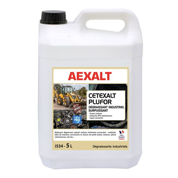 Aexalt - Überleistungsfähiger Industrieentfetter Für Alle Oberflächen 5 L - Cetexalt Plufor